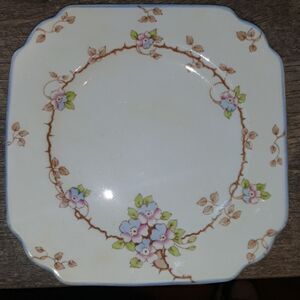 SAMPSON SMITH OLD ROYAL CHINA LONGTON PATTERN TEA/ SCONE PLATES
